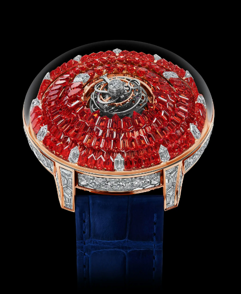 Jacob & Co Replica watch the mystery tourbillon FULL ORANGE SAPPHIRES (ROSE GOLD) SN800.40.BD.UA.A